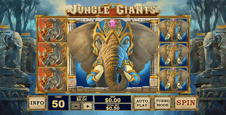 Bertema Hutan Belantara – Slot Jungle Giants Playtech